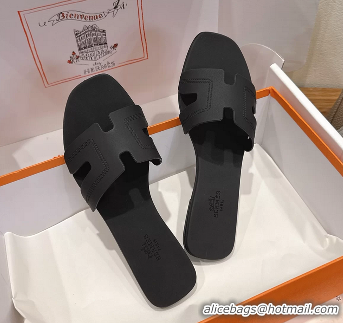 Classic Specials Hermes Oran Flat Slide Sandals Black 6052804