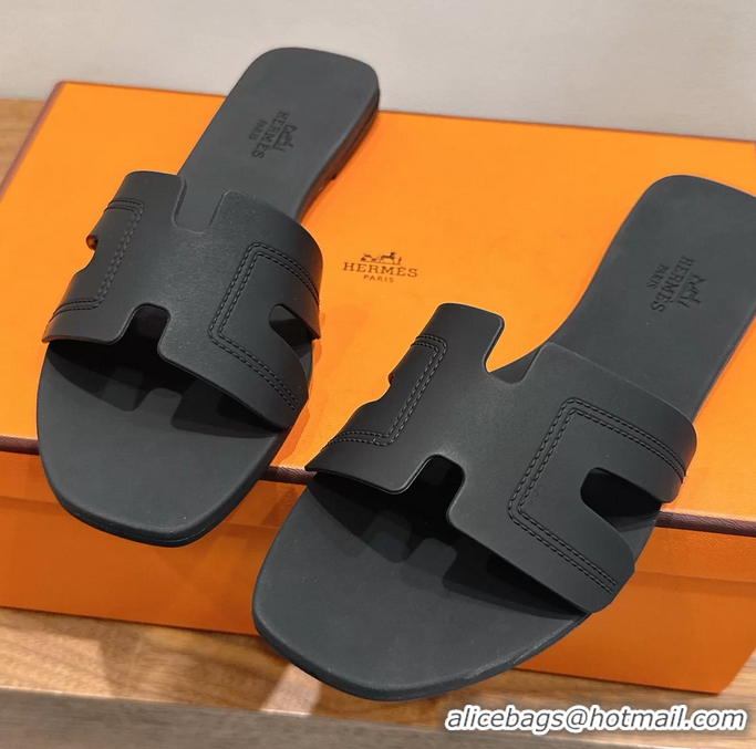 Classic Specials Hermes Oran Flat Slide Sandals Black 6052804