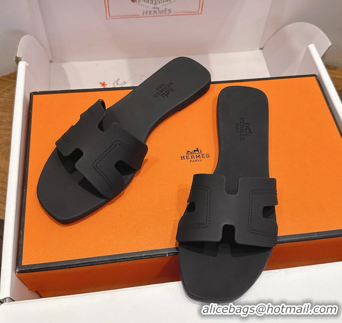 Classic Specials Hermes Oran Flat Slide Sandals Black 6052804