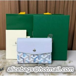 Grade Design Goyard Saint-Gabriel Wallet 3319 Multicolored Polar Blue