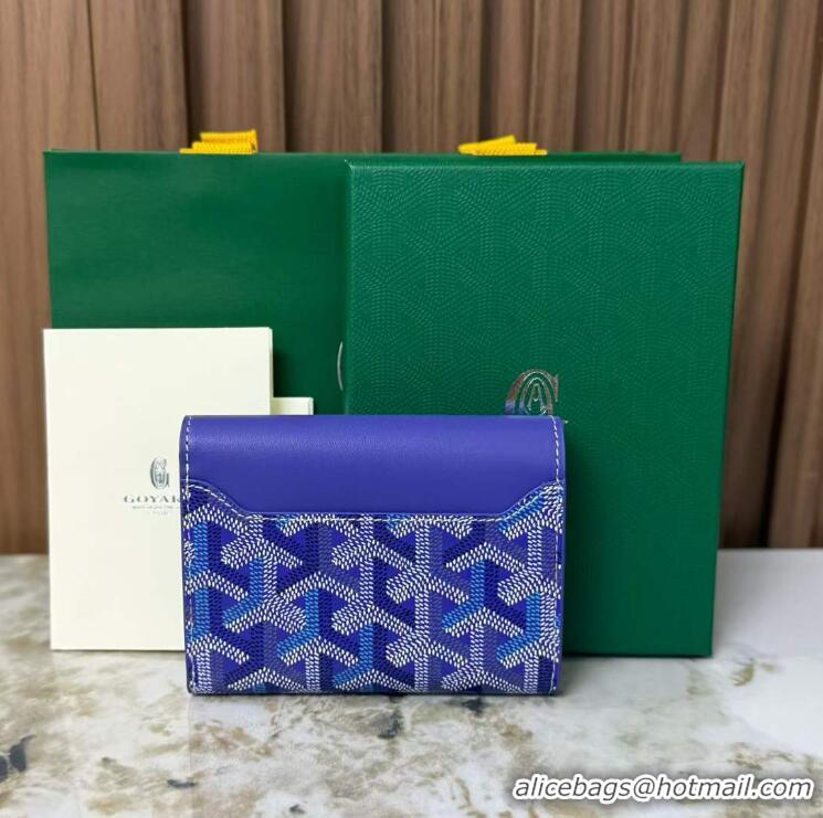 Grade Promotional Goyard Saint-Gabriel Wallet 3319 Multicolored Blueberry Purple