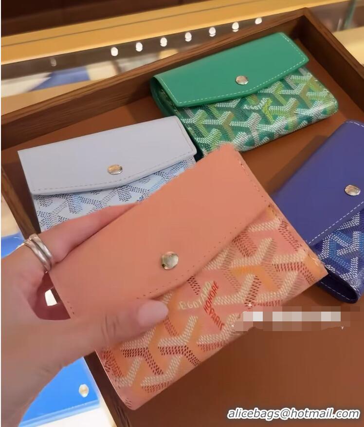 Grade Promotional Goyard Saint-Gabriel Wallet 3319 Multicolored Blueberry Purple