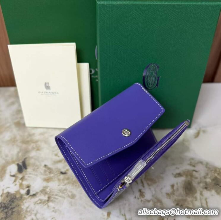 Grade Promotional Goyard Saint-Gabriel Wallet 3319 Multicolored Blueberry Purple