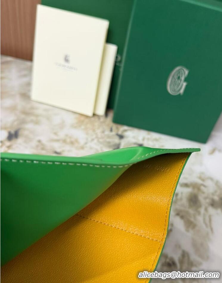 Buy Discount Goyard Saint-Gabriel Wallet 3319 Multicolored Meadow Green