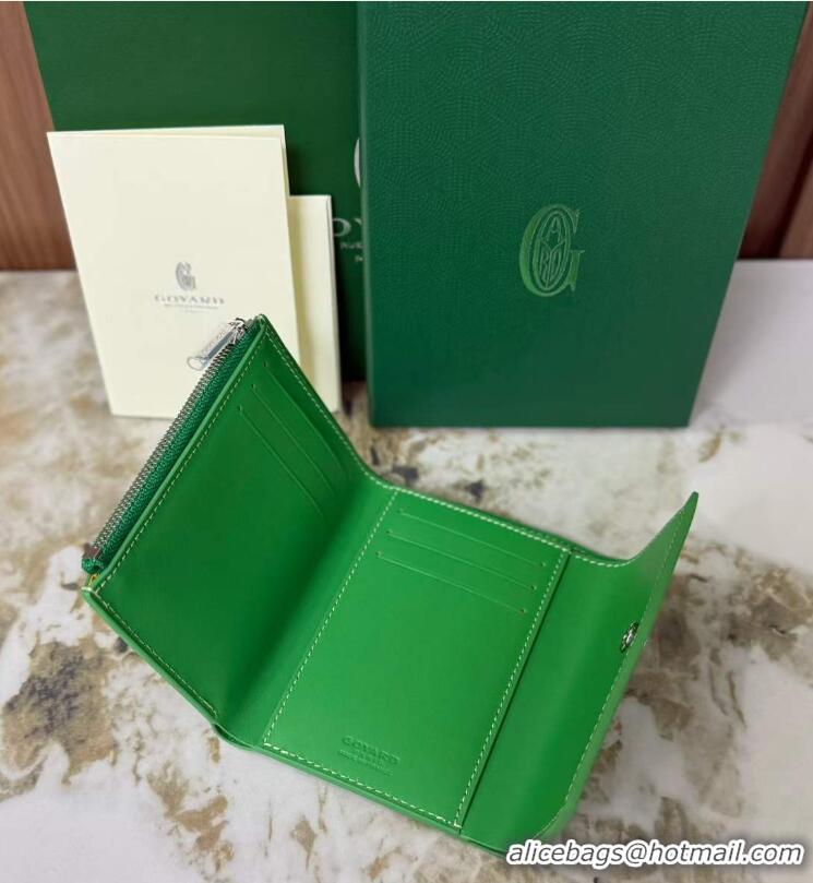 Buy Discount Goyard Saint-Gabriel Wallet 3319 Multicolored Meadow Green