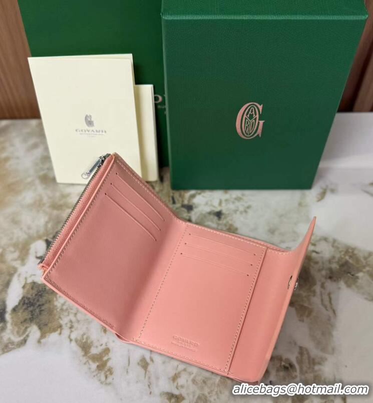 Luxury Cheap Goyard Saint-Gabriel Wallet 3319 Multicolored Powder Pink