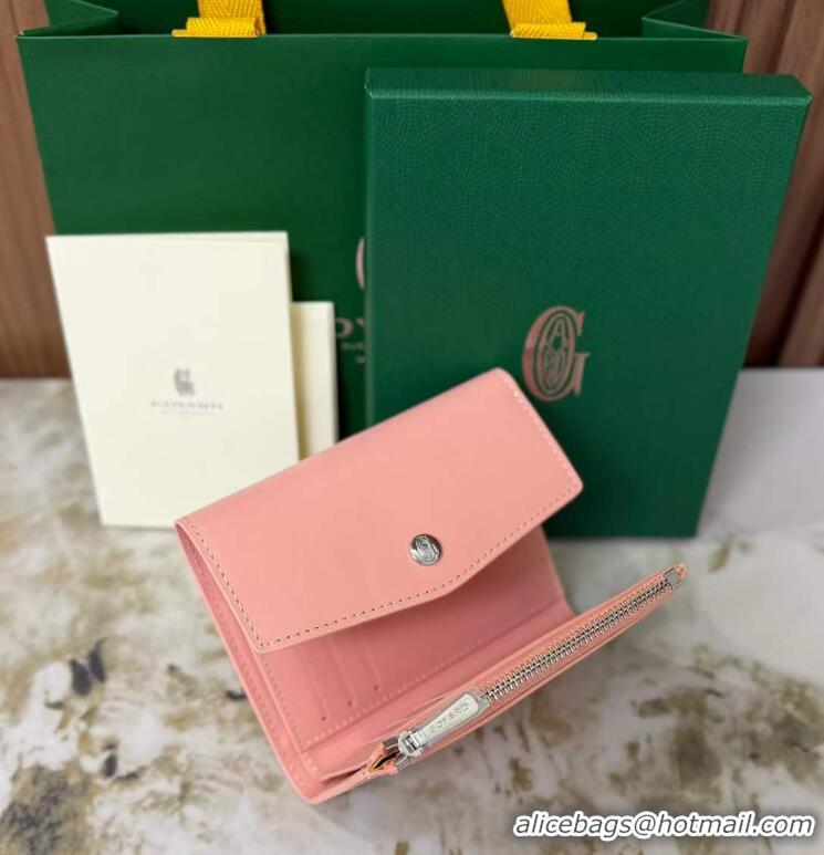 Luxury Cheap Goyard Saint-Gabriel Wallet 3319 Multicolored Powder Pink