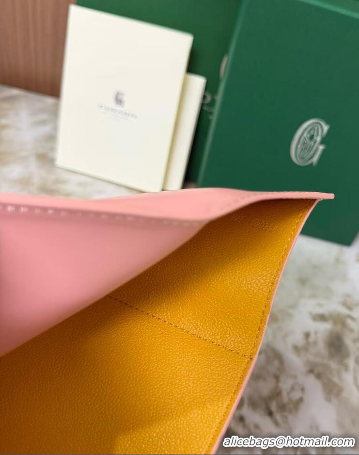 Luxury Cheap Goyard Saint-Gabriel Wallet 3319 Multicolored Powder Pink