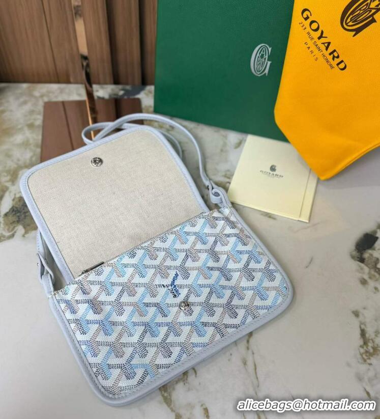 Inexpensive Goyard Plumet Pocket Wallet Mini Bag GY8015 Multicolored Polar Blue