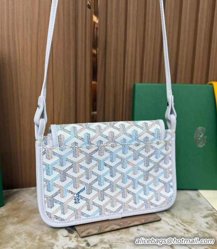 Inexpensive Goyard Plumet Pocket Wallet Mini Bag GY8015 Multicolored Polar Blue