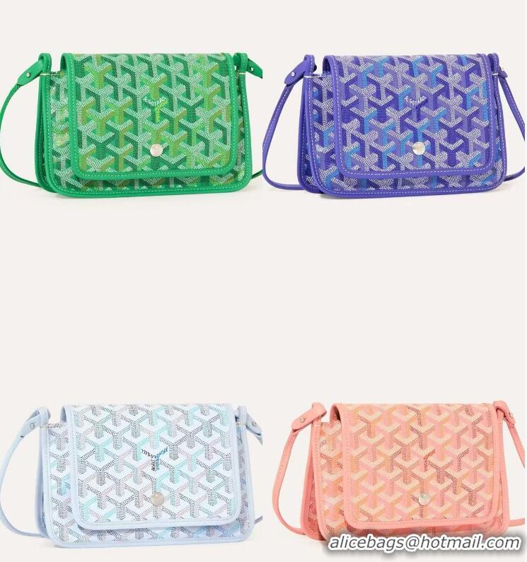 Inexpensive Goyard Plumet Pocket Wallet Mini Bag GY8015 Multicolored Polar Blue