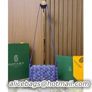 Promotional Goyard Plumet Pocket Wallet Mini Bag GY8015 Multicolored Blueberry Purple