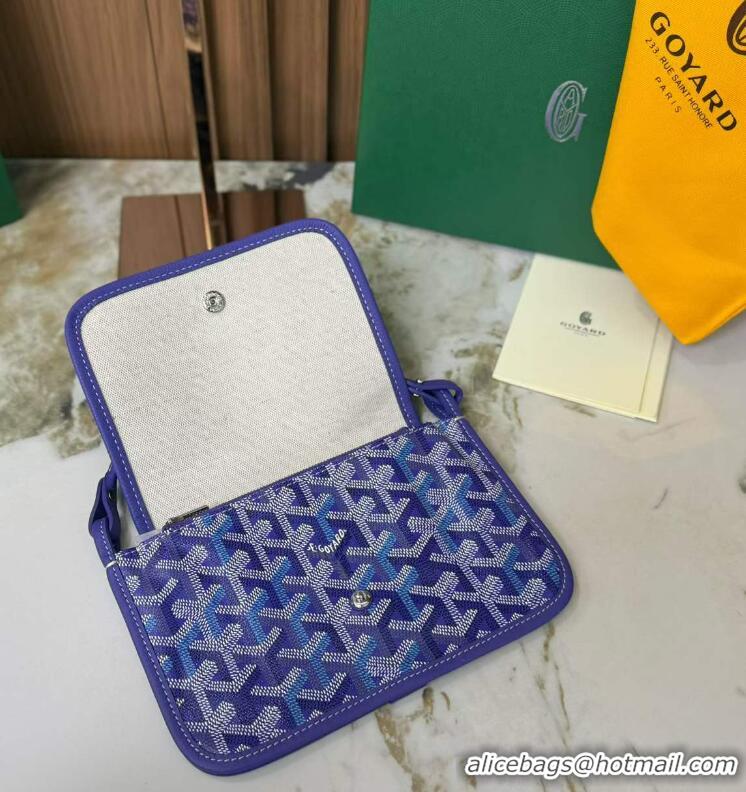 Promotional Goyard Plumet Pocket Wallet Mini Bag GY8015 Multicolored Blueberry Purple
