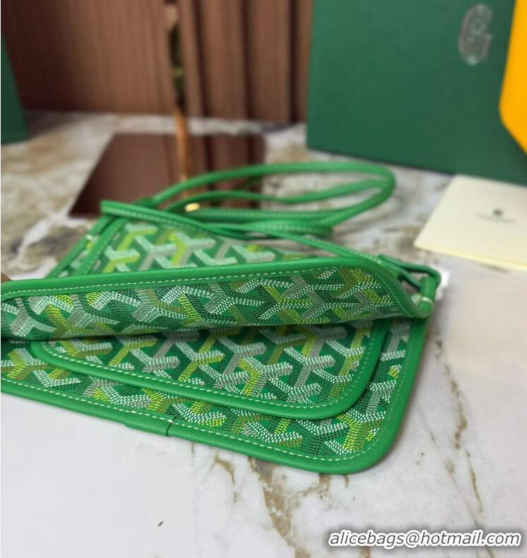 Top Quality Goyard Plumet Pocket Wallet Mini Bag GY8015 Multicolored Meadow Green