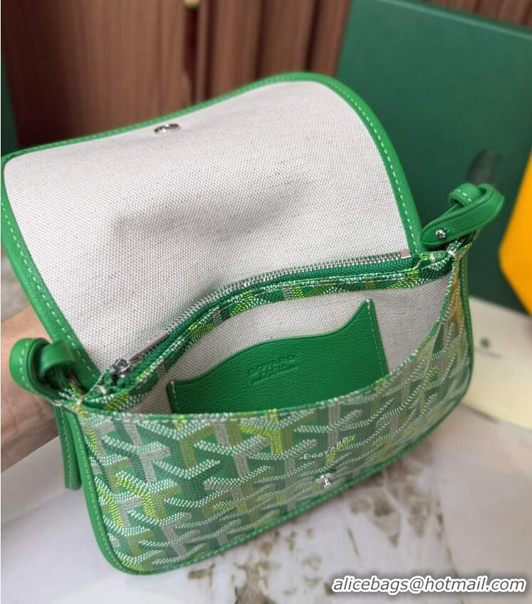 Top Quality Goyard Plumet Pocket Wallet Mini Bag GY8015 Multicolored Meadow Green