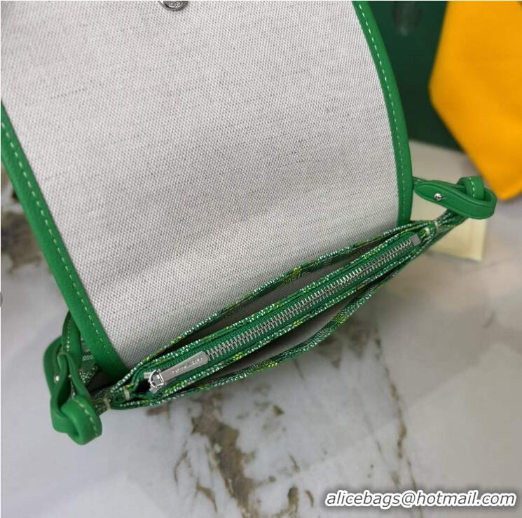 Top Quality Goyard Plumet Pocket Wallet Mini Bag GY8015 Multicolored Meadow Green