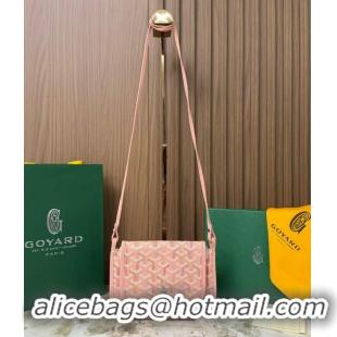 Well Crafted Goyard Plumet Pocket Wallet Mini Bag GY8015 Multicolored Powder Pink