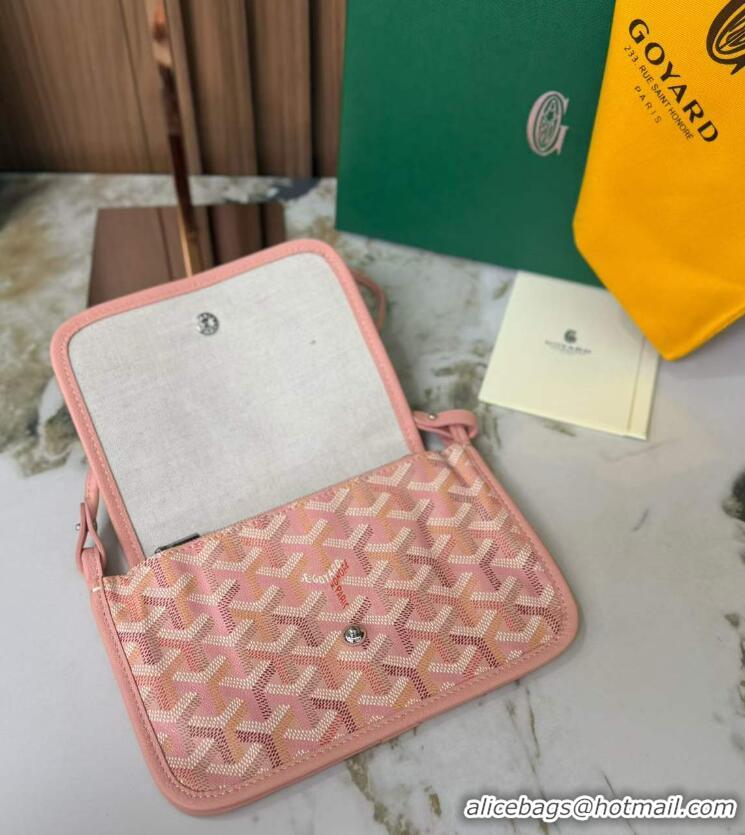 Well Crafted Goyard Plumet Pocket Wallet Mini Bag GY8015 Multicolored Powder Pink
