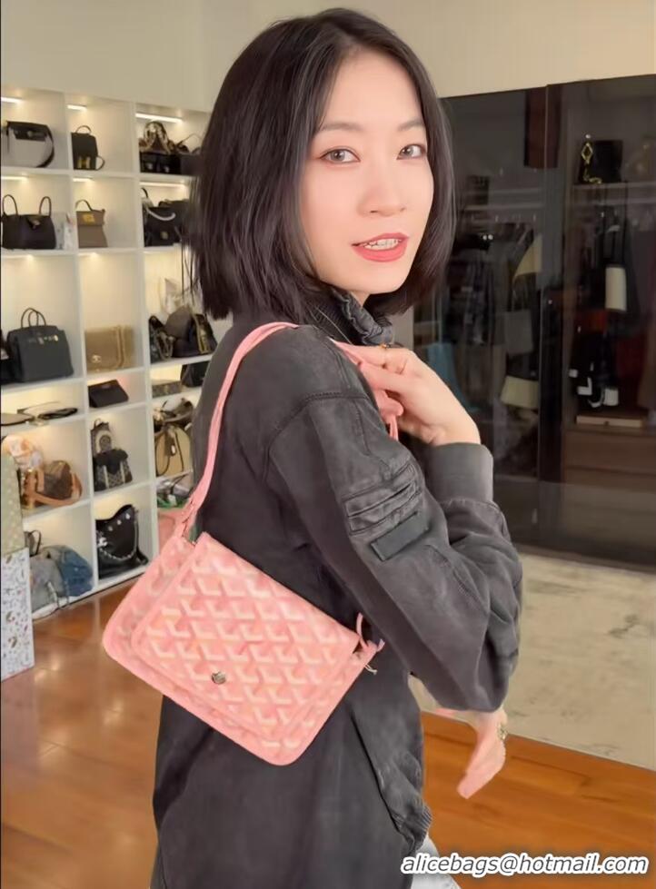 Well Crafted Goyard Plumet Pocket Wallet Mini Bag GY8015 Multicolored Powder Pink
