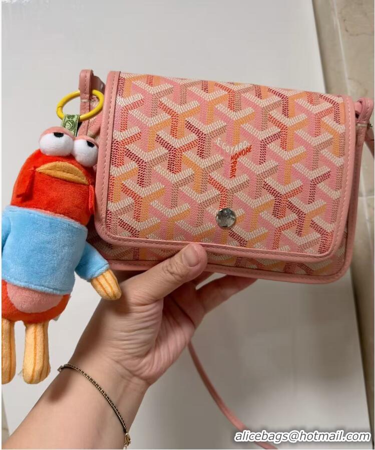 Well Crafted Goyard Plumet Pocket Wallet Mini Bag GY8015 Multicolored Powder Pink