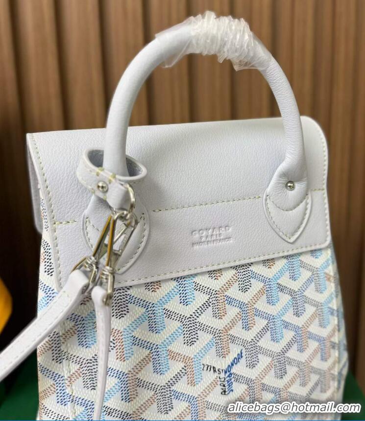 Low Cost Goyard Original Alpin Backpack Mini G8710 Multicolored Polar Blue