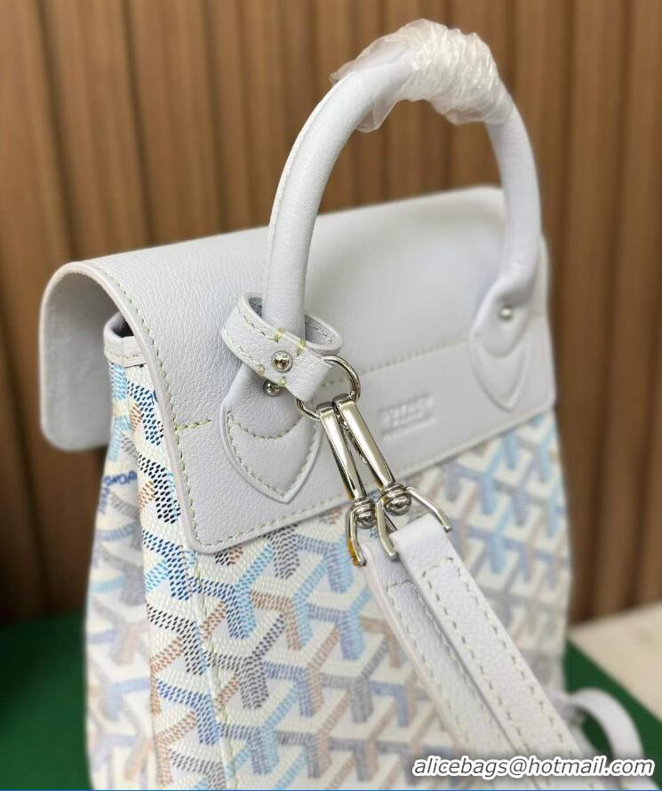 Low Cost Goyard Original Alpin Backpack Mini G8710 Multicolored Polar Blue