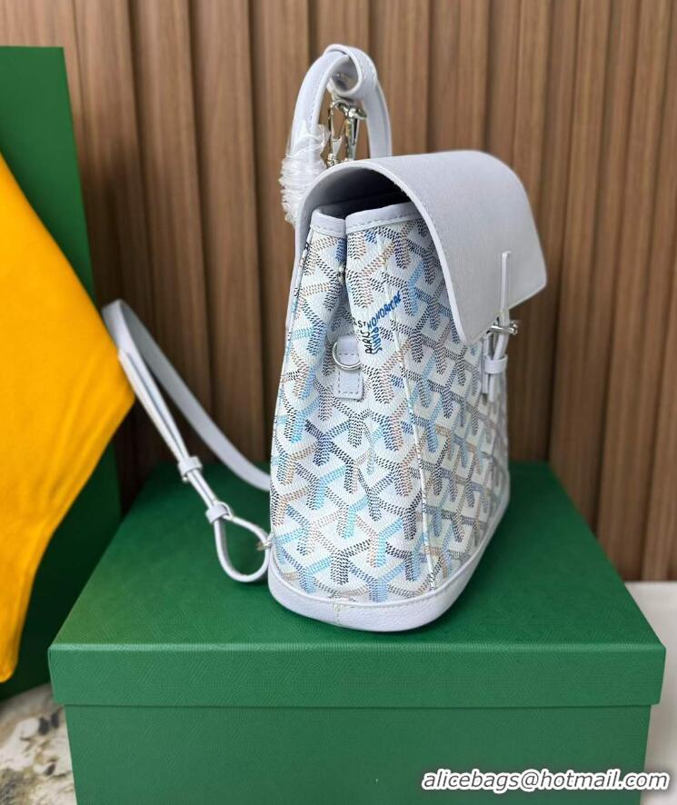 Low Cost Goyard Original Alpin Backpack Mini G8710 Multicolored Polar Blue