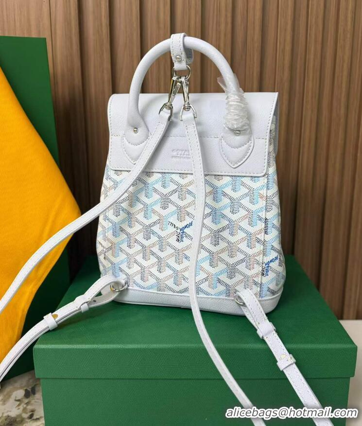 Low Cost Goyard Original Alpin Backpack Mini G8710 Multicolored Polar Blue