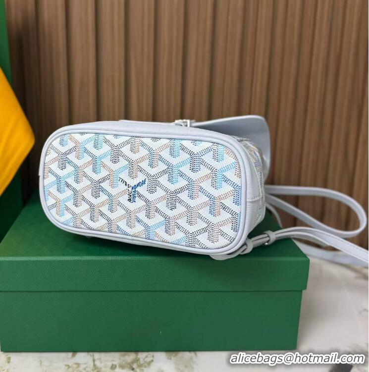 Low Cost Goyard Original Alpin Backpack Mini G8710 Multicolored Polar Blue