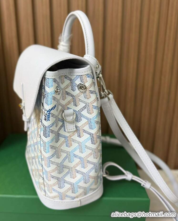 Low Cost Goyard Original Alpin Backpack Mini G8710 Multicolored Polar Blue