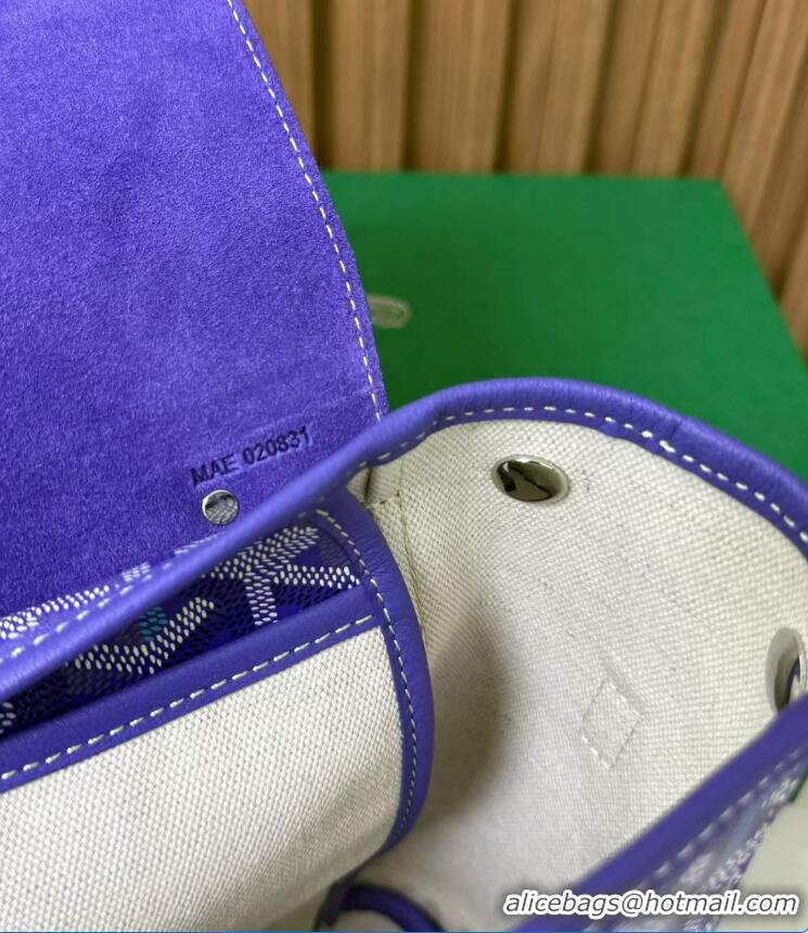 Trendy Design Goyard Original Alpin Backpack Mini G8710 Multicolored Blueberry Purple
