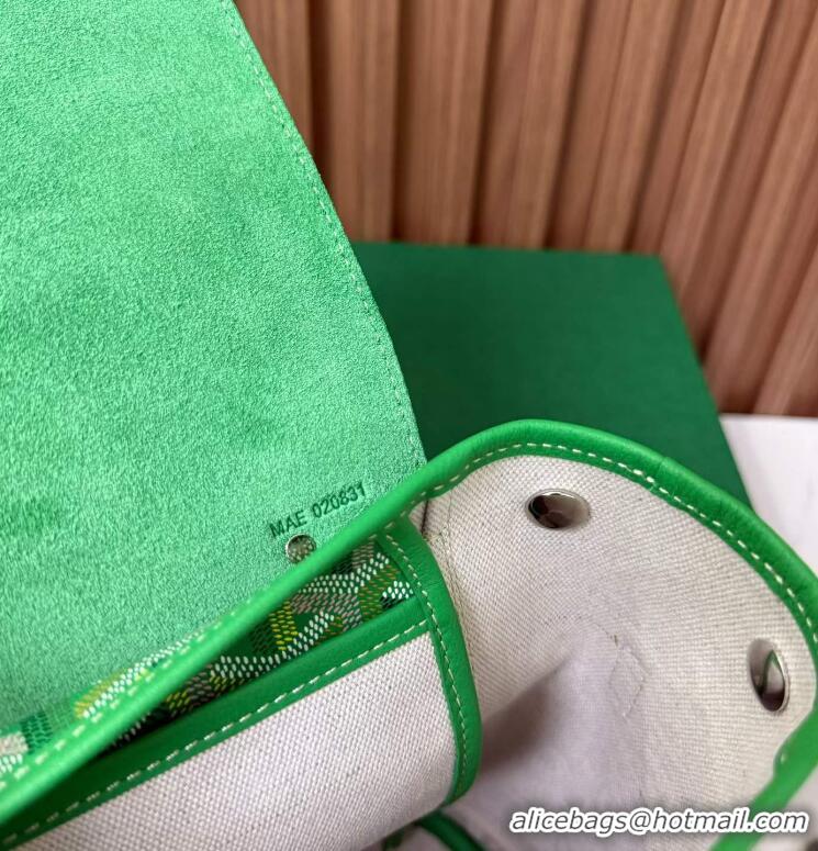 Shop Inexpensive Goyard Original Alpin Backpack Mini G8710 Multicolored Meadow Green