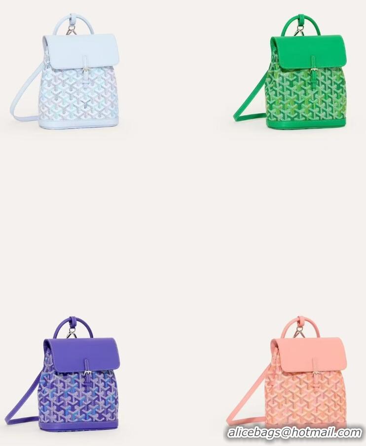 Best Price Goyard Original Alpin Backpack Mini G8710 Multicolored Powder Pink