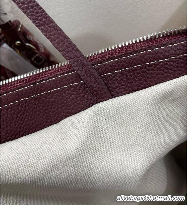 Super Quality Goyard Original Sac Hardy Tote Bag 8955 Burgundy