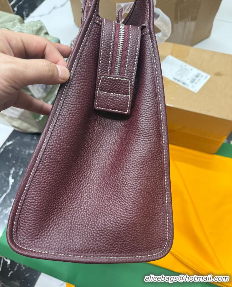 Super Quality Goyard Original Sac Hardy Tote Bag 8955 Burgundy