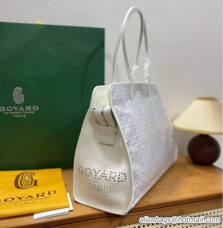 Low Price Goyard Original Sac Hardy Tote Bag 8955 White