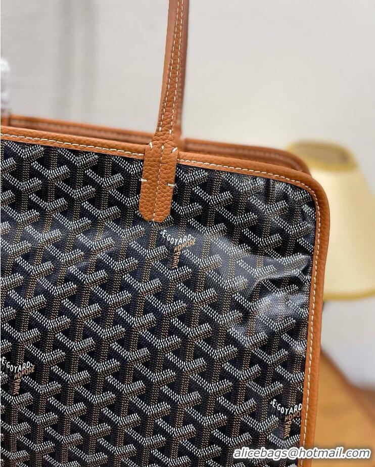 Top Sell Goyard Original Sac Hardy Bag 8955 Black And Tan
