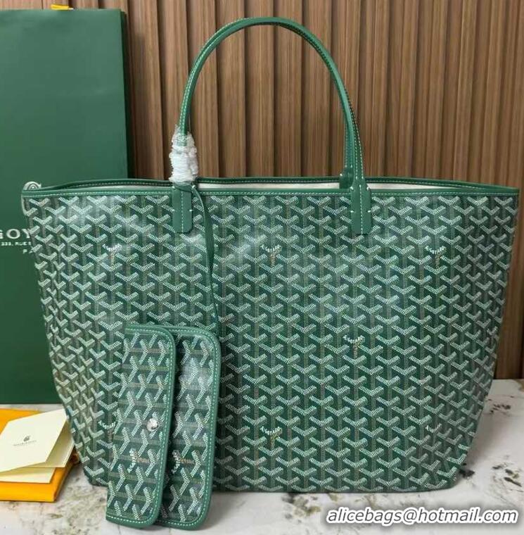 Buy Discount Goyard Original Saint Louis Tote Bag GM 18212 Green