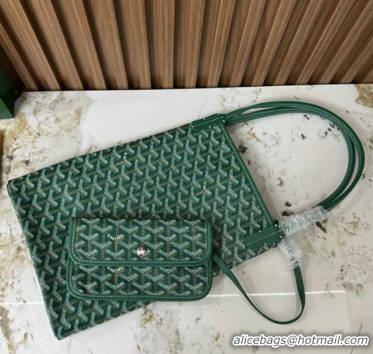 Buy Discount Goyard Original Saint Louis Tote Bag GM 18212 Green