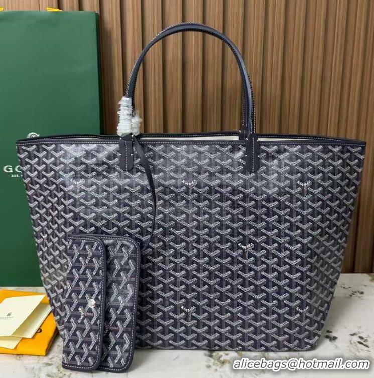​Imitation Goyard Original Saint Louis Tote Bag GM 18212 Navy Blue