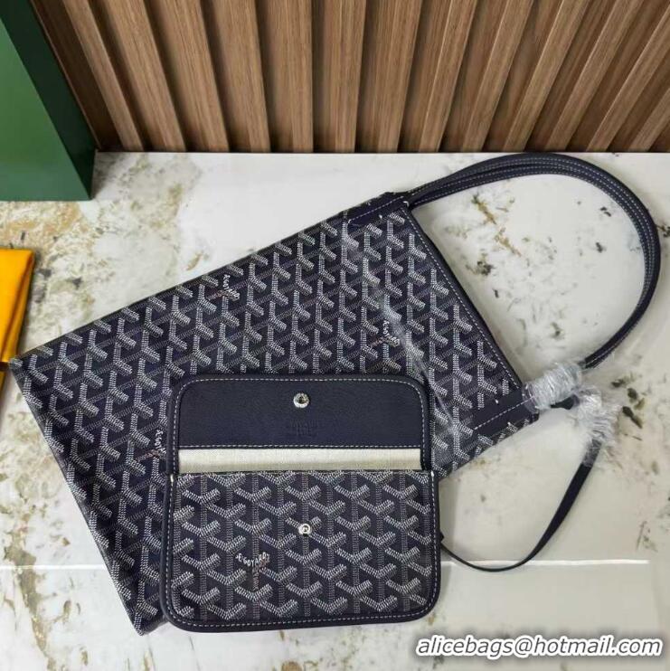​Imitation Goyard Original Saint Louis Tote Bag GM 18212 Navy Blue