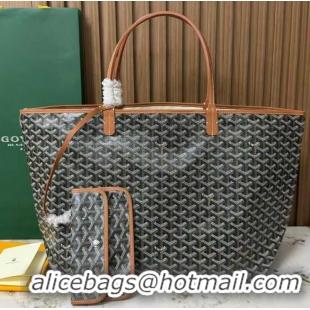 Cheap Goyard Original Saint Louis Tote Bag GM 18212 Black And Tan
