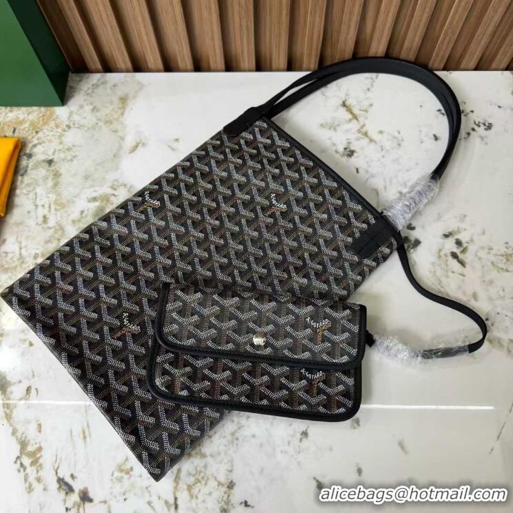 Top Grade Goyard Original Saint Louis Tote Bag GM 18212 Black