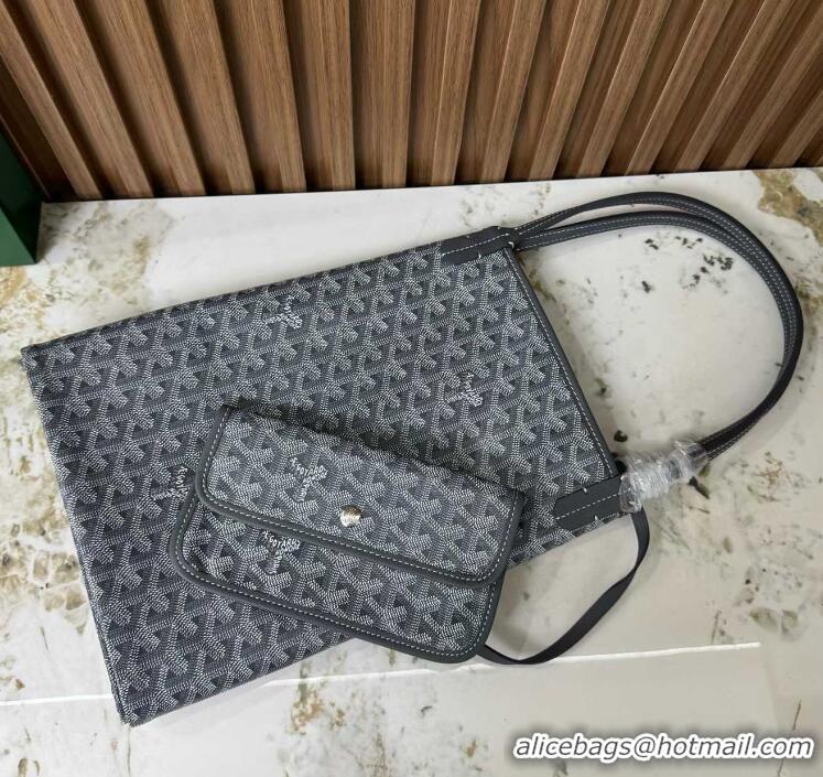 Hot Sell Goyard Original Saint Louis Tote Bag GM 18212 Dark Grey