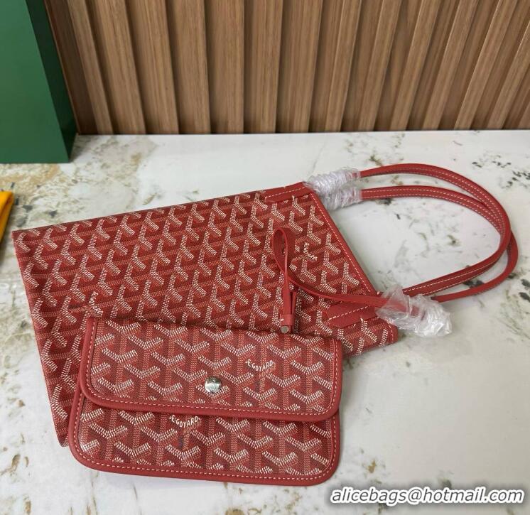 Free Shipping Goyard Original St Louis Tote PM 18212 Red