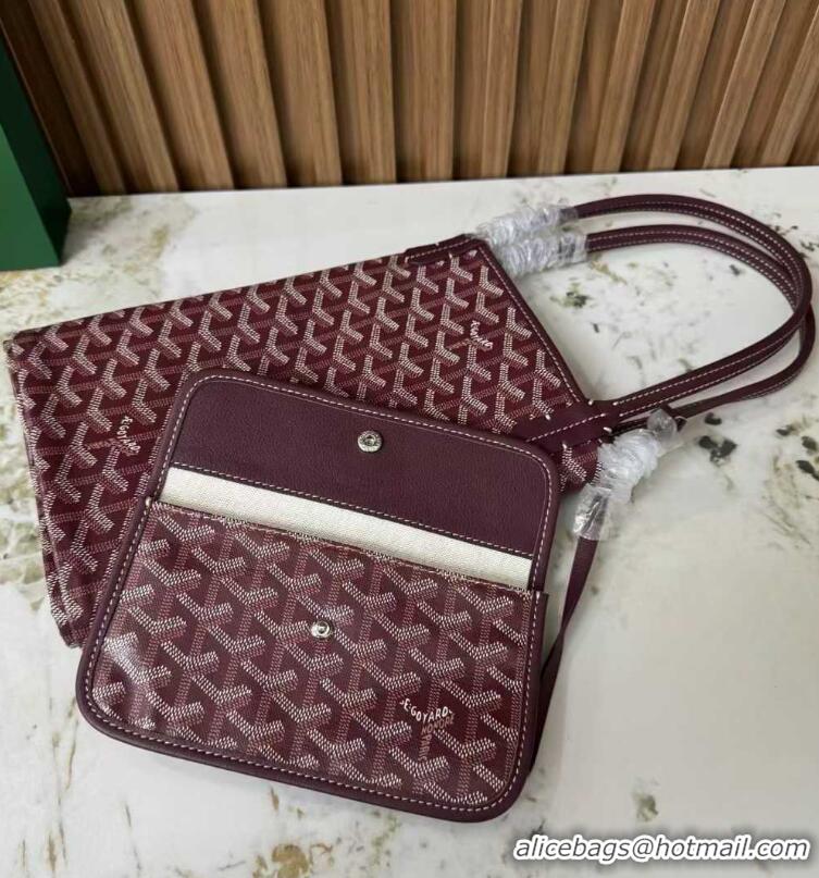 Top Quality Goyard Original St Louis Tote PM 18212 Bungundy