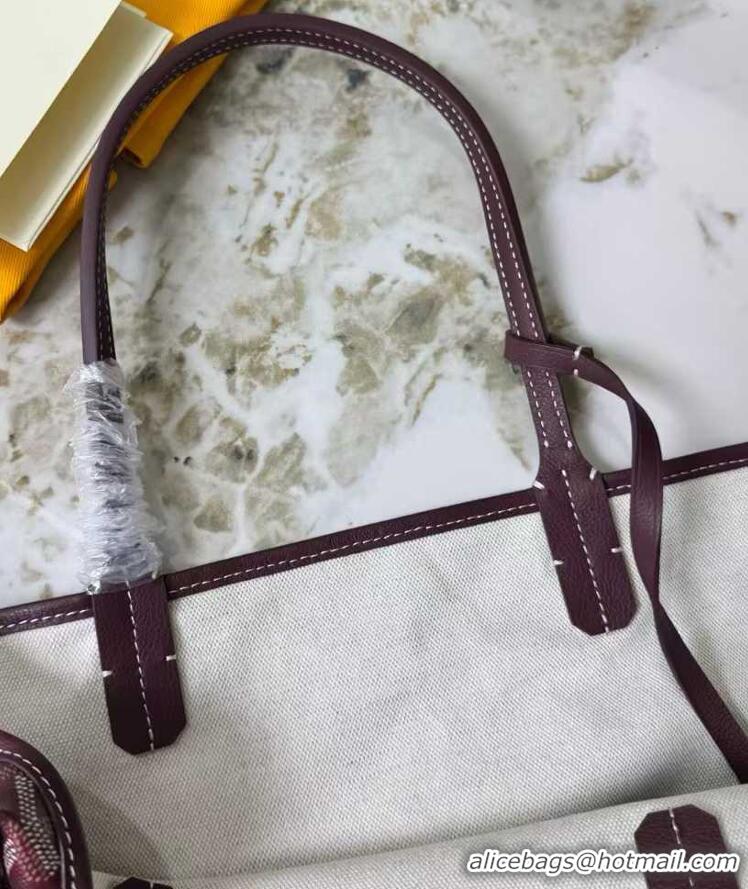 Top Quality Goyard Original St Louis Tote PM 18212 Bungundy
