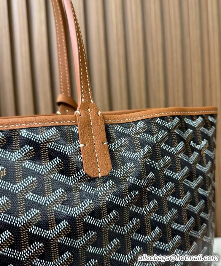 Discount Goyard  Original St Louis Tote PM 18212 Black And Tan