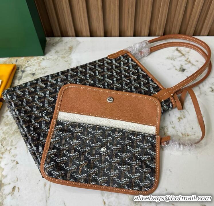 Discount Goyard  Original St Louis Tote PM 18212 Black And Tan