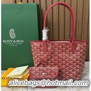 Luxury Imitation Goyard Original Saint Louis Tote MINI 18212 Red
